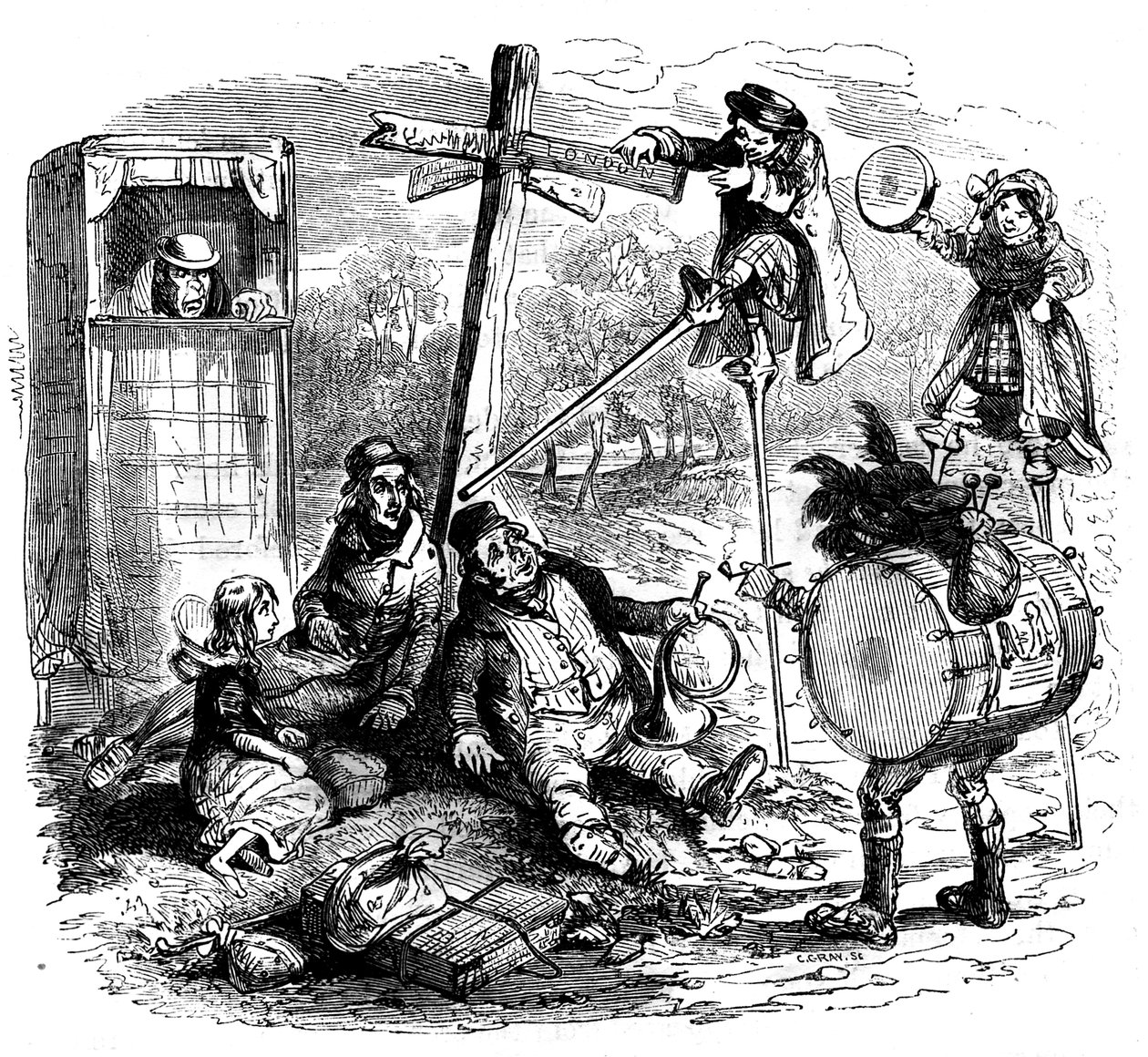 La tienda de antigüedades de Charles Dickens de Hablot Knight Browne