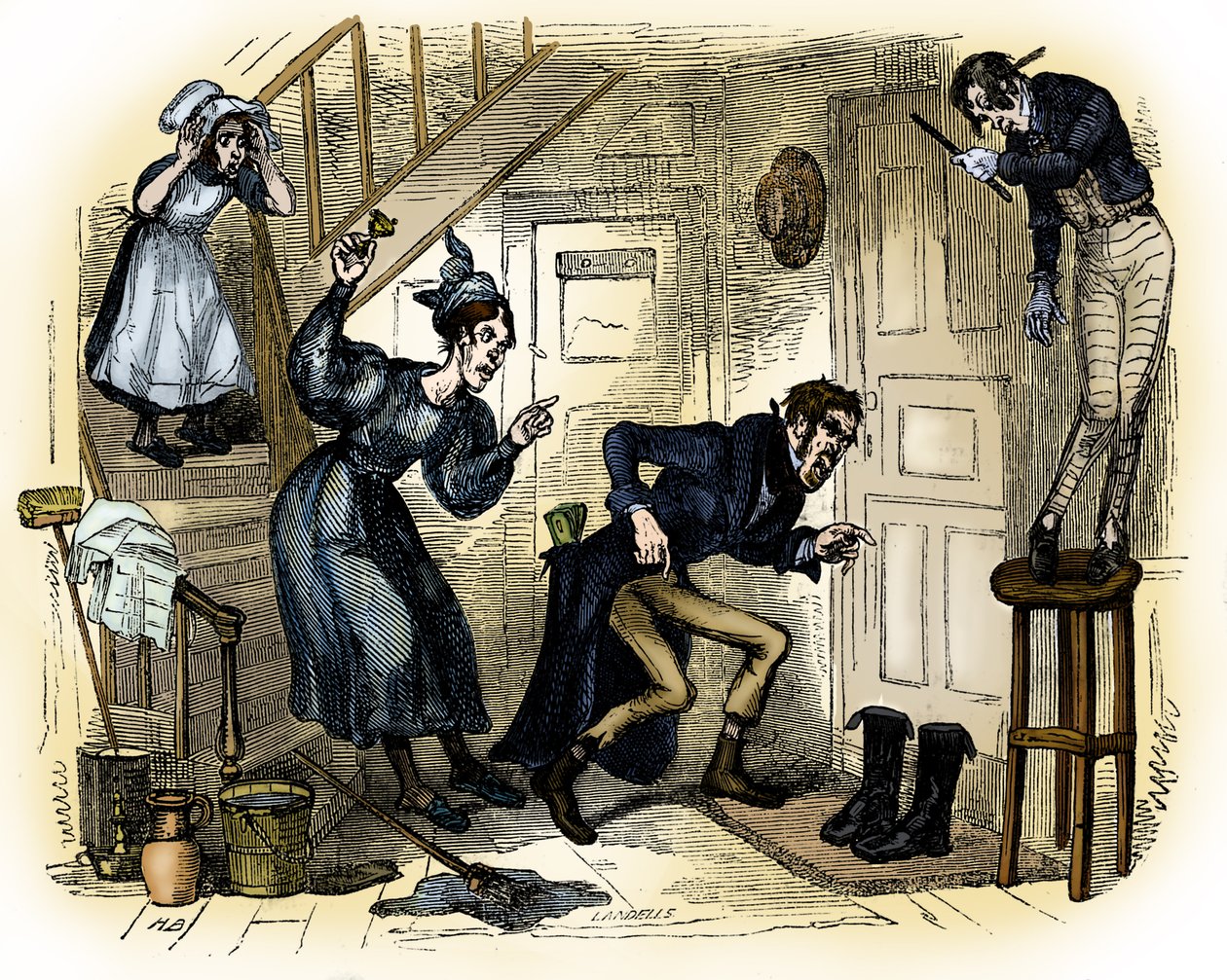 La tienda de antigüedades de Charles Dickens de Hablot Knight Browne