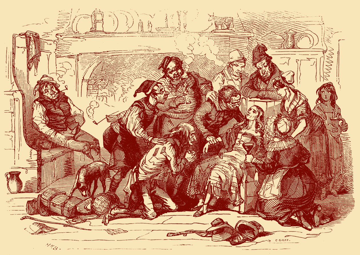 La tienda de antigüedades de Charles Dickens de Hablot Knight Browne