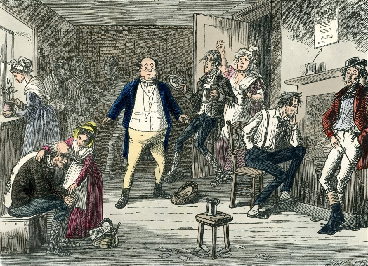 El Club Pickwick de Charles Dickens de Hablot Knight Browne