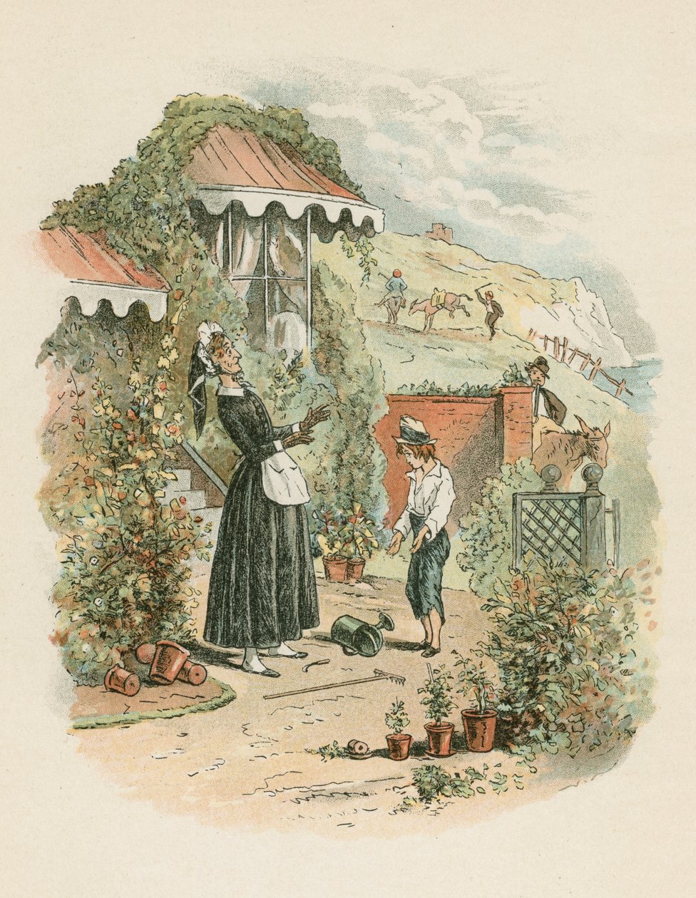 Escena de David Copperfield de Charles Dickens, 1849-1850 de Hablot Knight Browne