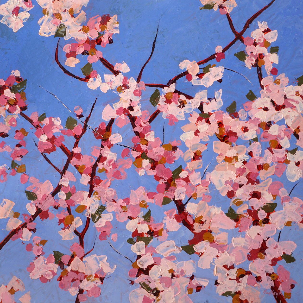 Fleur de Joie II, c.2023 (óleo sobre masonita) de Hadley Rampton