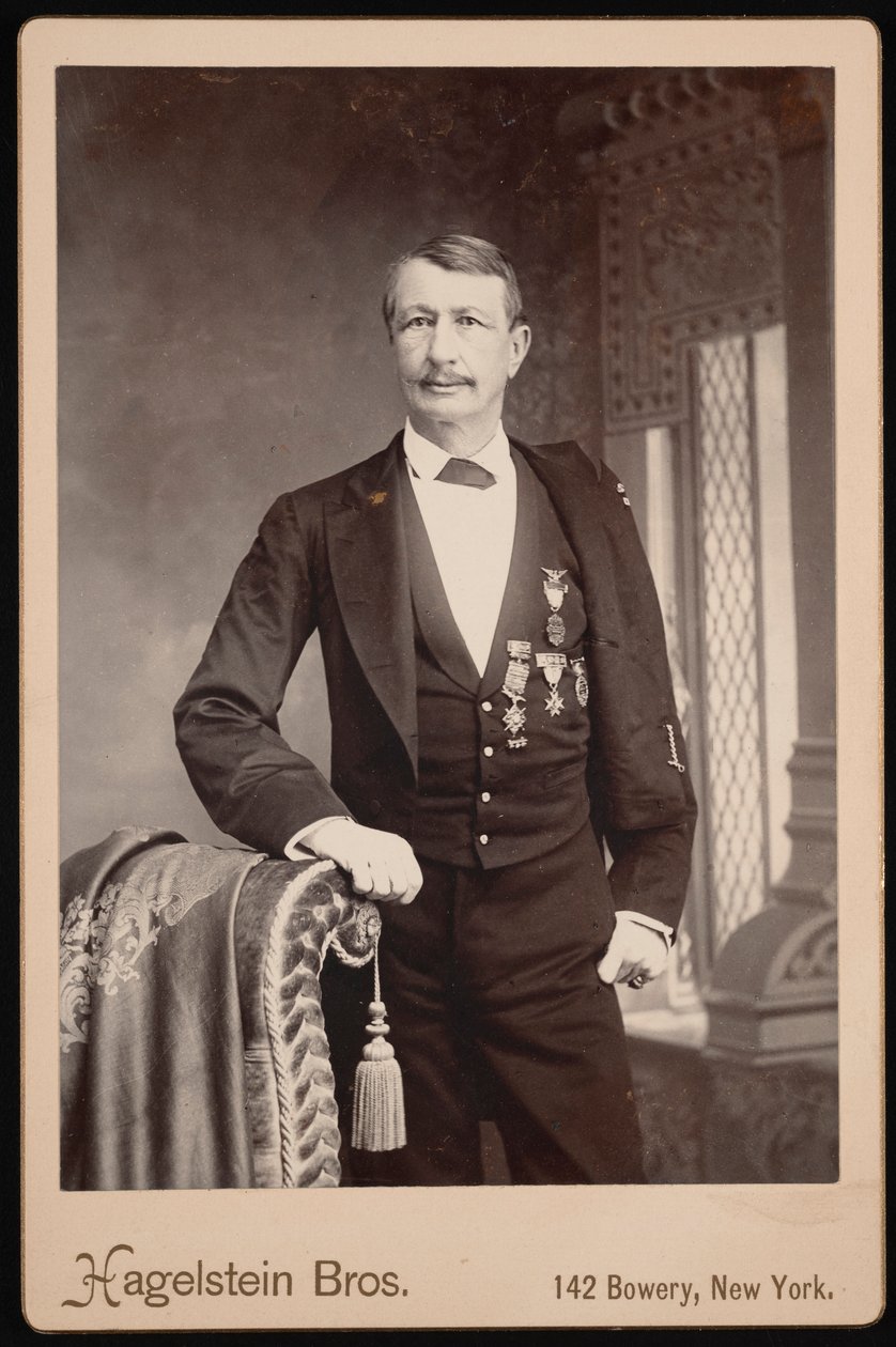 Retrato de J. Watts John Watts De Peyster 1821-1907, antes de 1896 de Hagelstein Bros