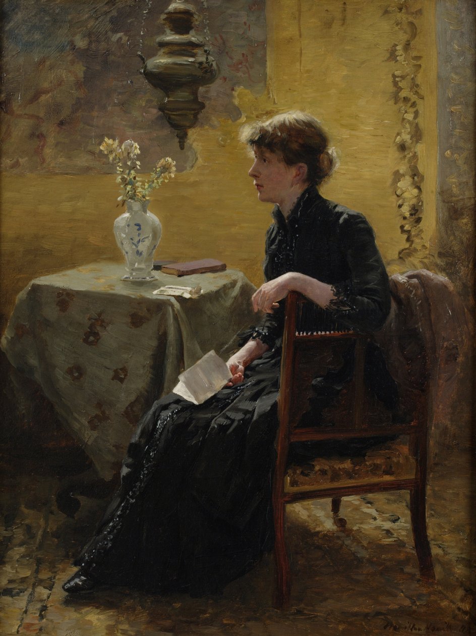 Dama de negro, 1889 de Hamilton Hamilton
