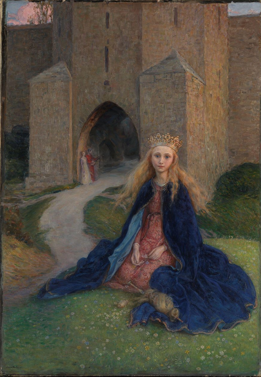 Princesa con una rueca, 1896 de Hanna Pauli