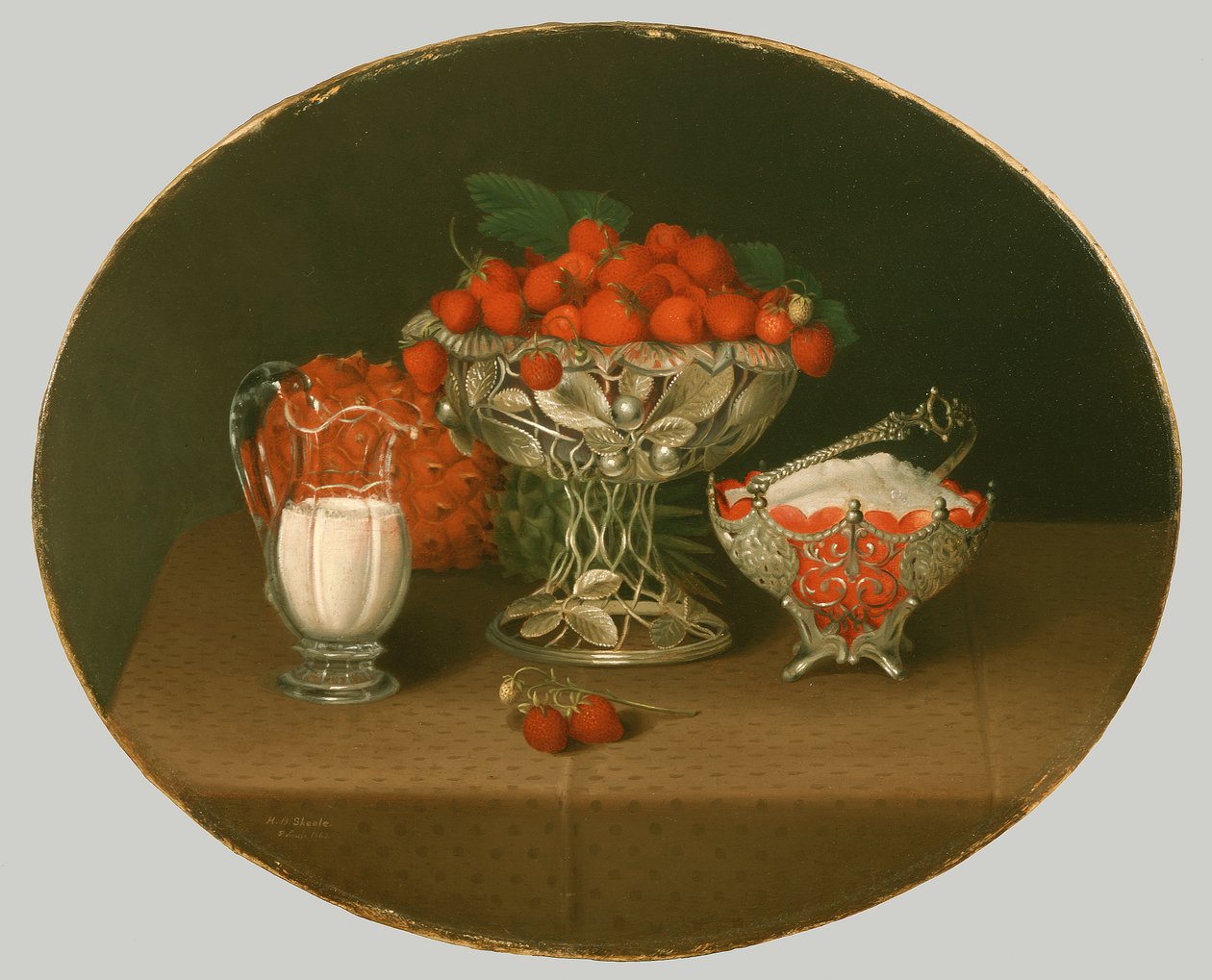 Naturaleza muerta con fresas de Hannah Brown Skeele