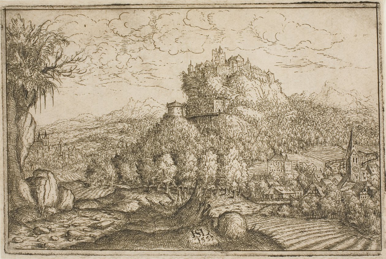 Castillo en una colina de Hanns Lautensack