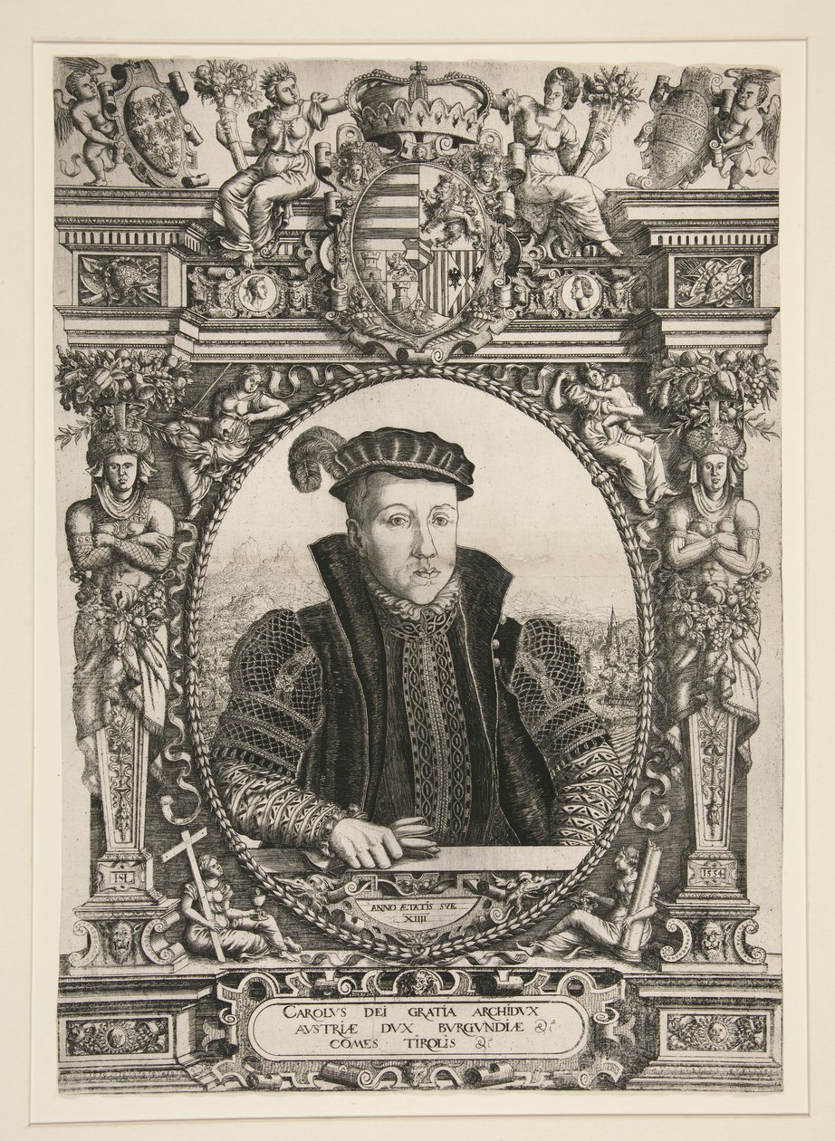 Retrato del archiduque Carlos de Estiria de Hanns Lautensack