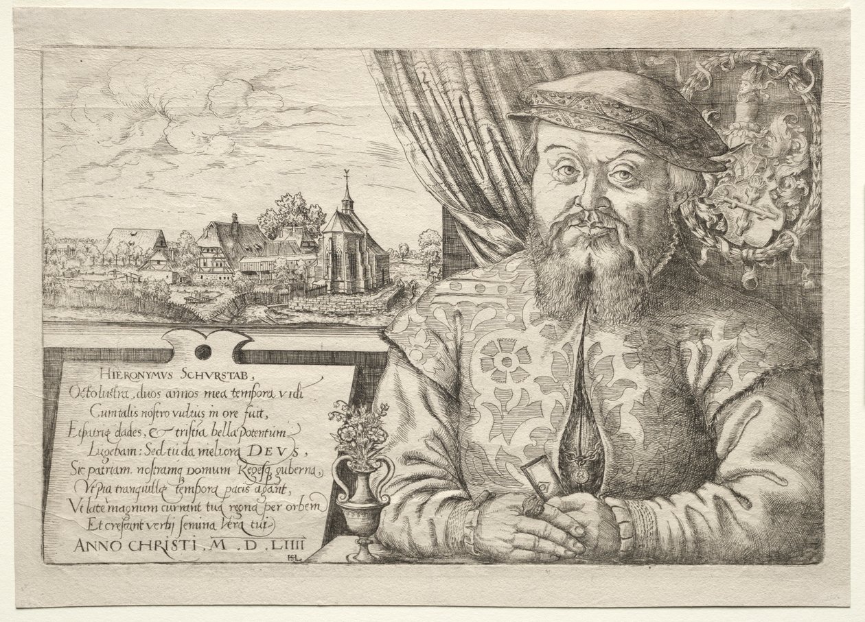 Hieronymus Schurstab, Alcalde de Núremberg, 1554 de Hanns Sebald Lautensack