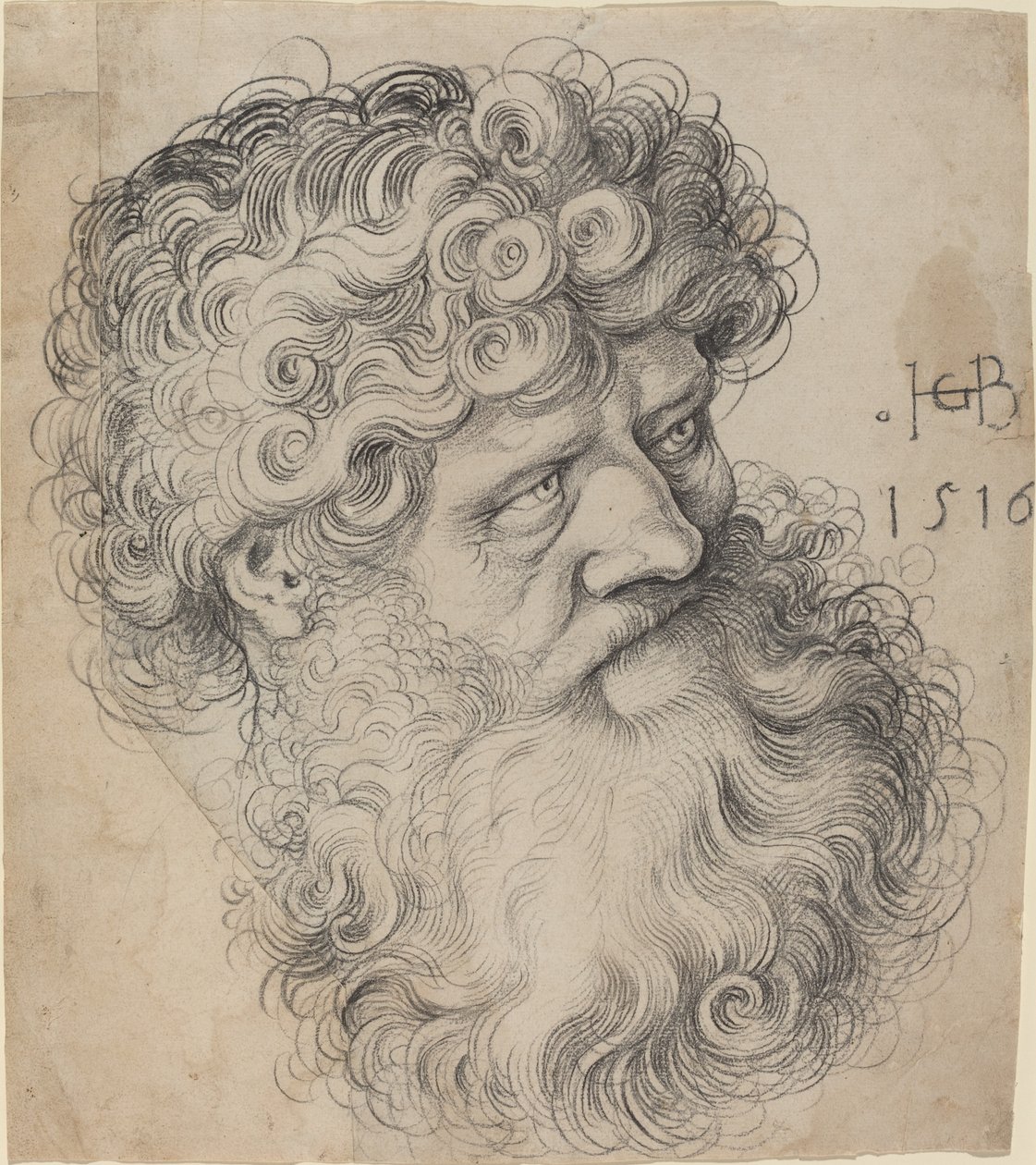 Cabeza de Juan el Bautista de Hans Baldung Grien