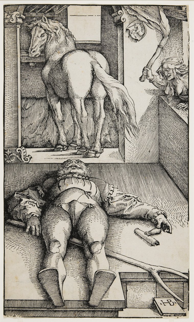 El novio embrujado, c. 1544 de Hans Baldung Grien