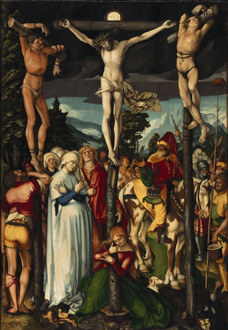 La crucifixión de Cristo de Hans Baldung Grien