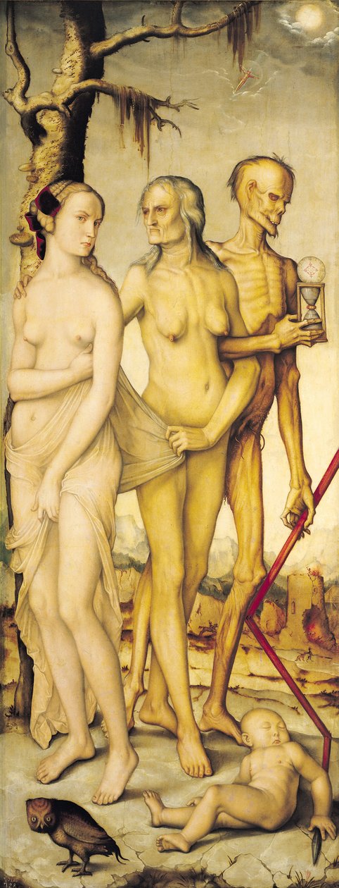 Las tres edades del hombre y la muerte de Hans Baldung Grien