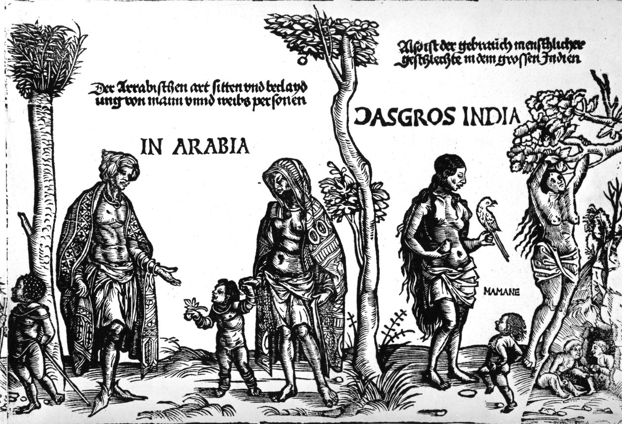 Der Kunig von Gutzin, impresión hecha por George Glockendon, 1511 de Hans Burgkmair