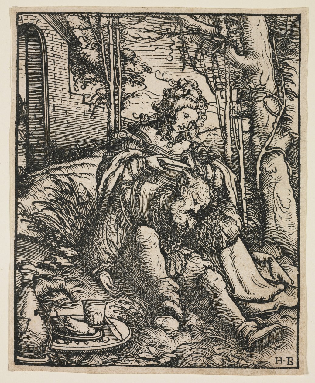 Sansón y Dalila, c. 1519 de Hans Burgkmair