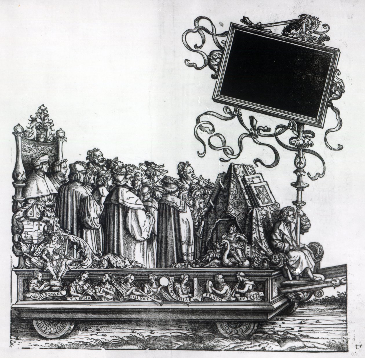 Escena de la Procesión Triunfal de Maximiliano, c.1516-18 de Hans Burgkmair