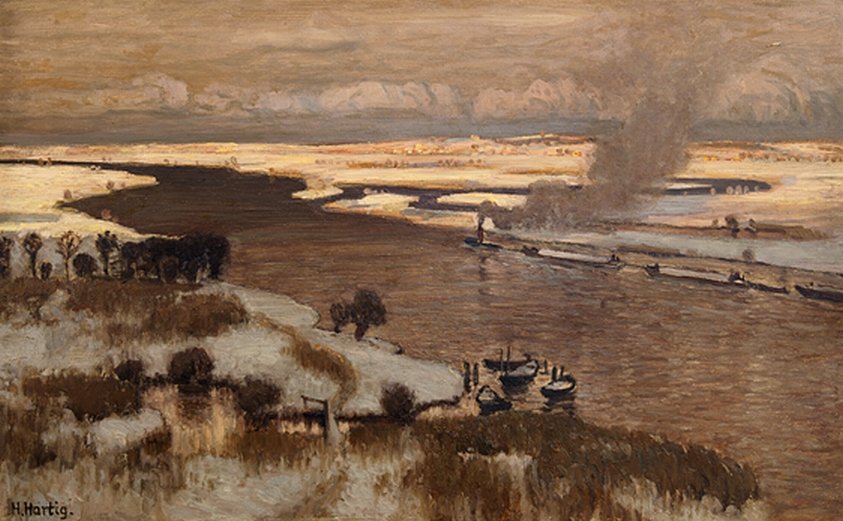 Paisaje del Oder de Hans Hartig