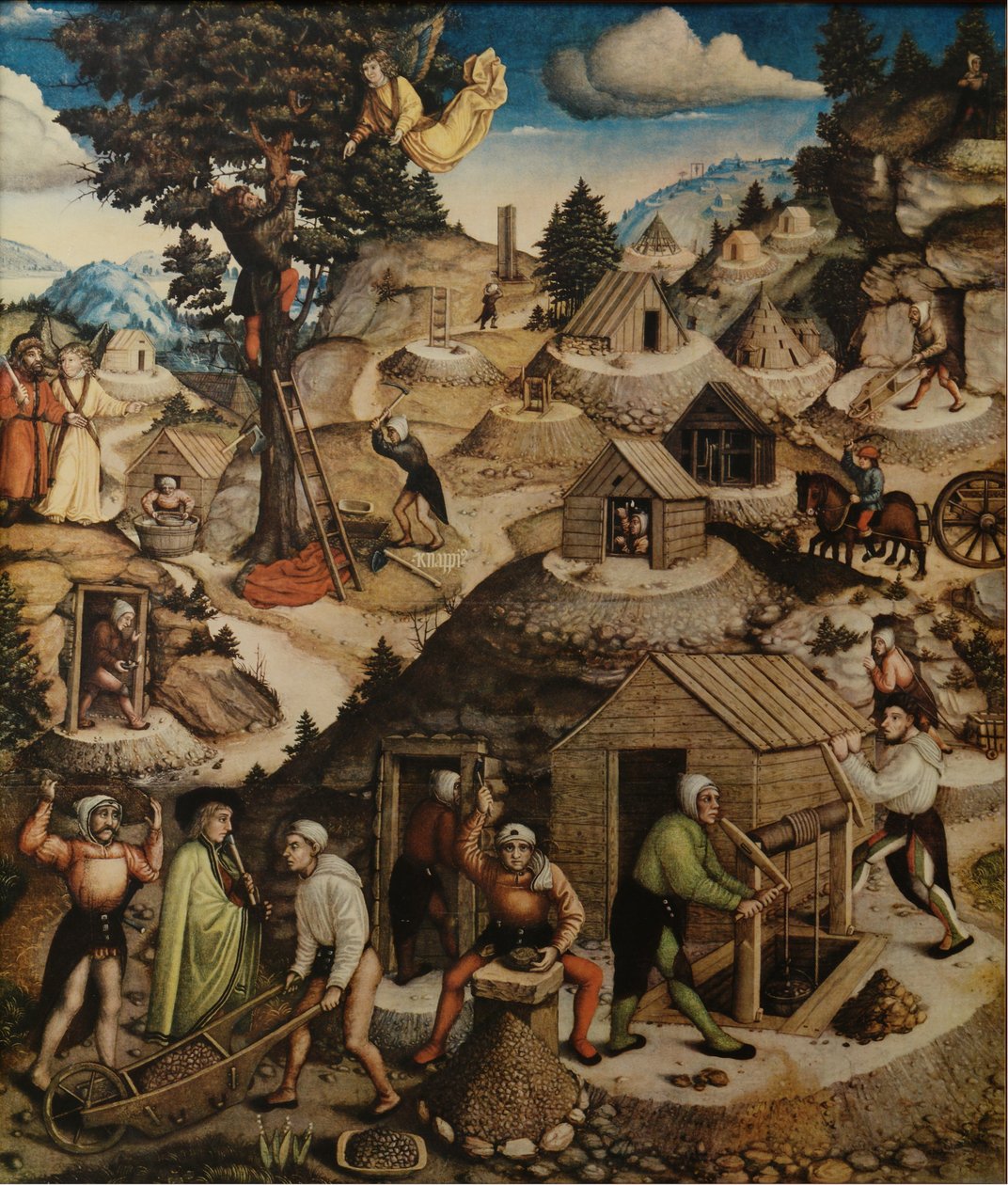 Sección media del Altar de Annaberg de Hans Hesse