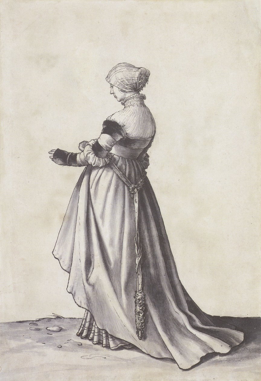 Mujer de Basilea Girada a la Izquierda de Hans Holbein der Jüngere