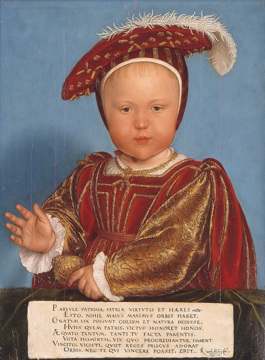 Eduardo, Príncipe de Gales, luego Rey Eduardo VI de Hans Holbein der Jüngere