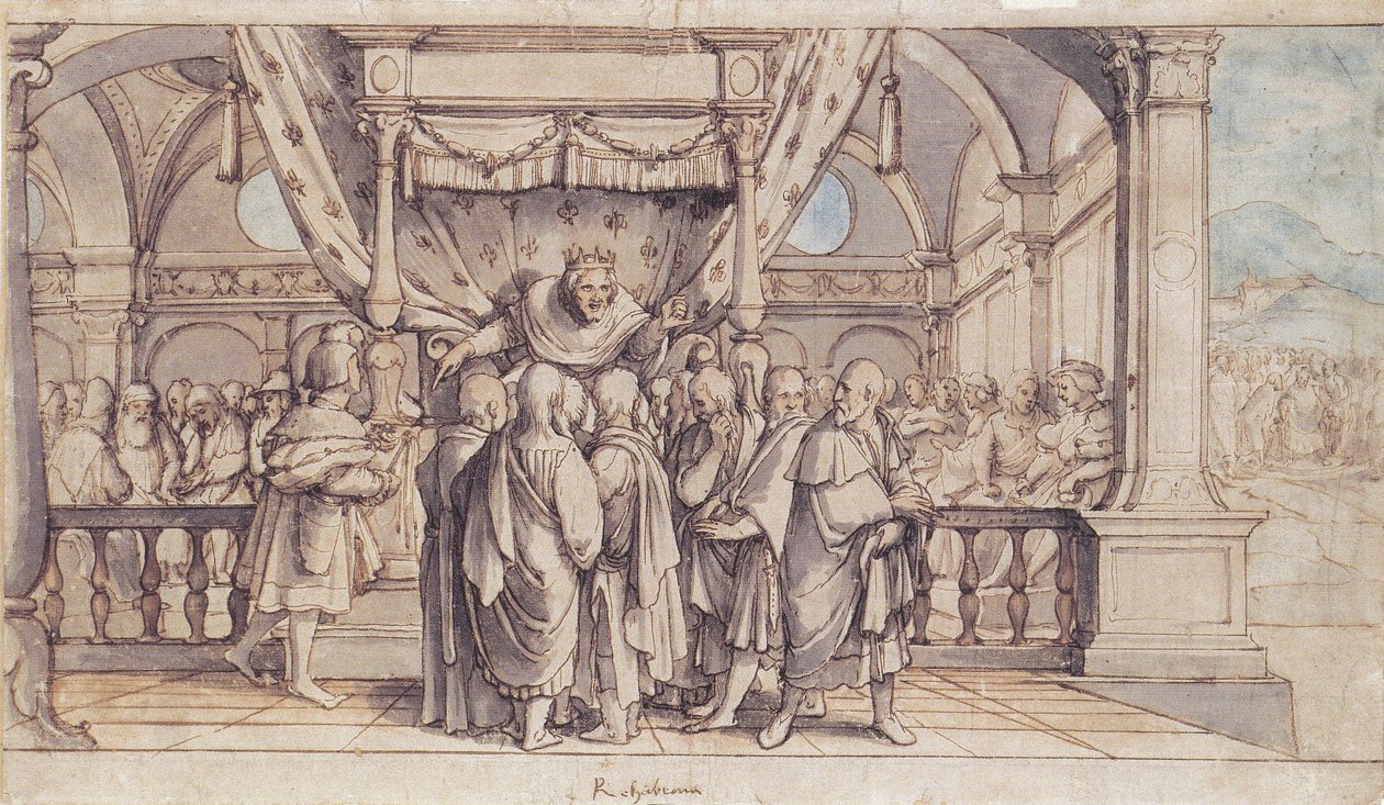 La Insolencia de Roboam de Hans Holbein der Jüngere