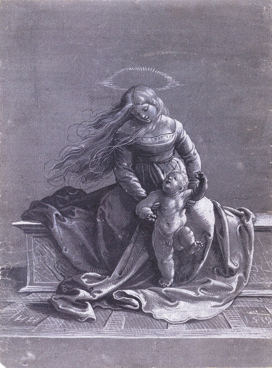 Virgen y Niño Sentados de Hans Holbein der Jüngere
