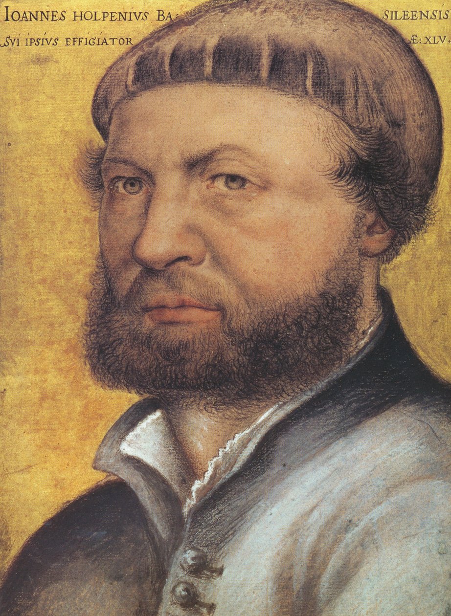 Autorretrato de Hans Holbein der Jüngere