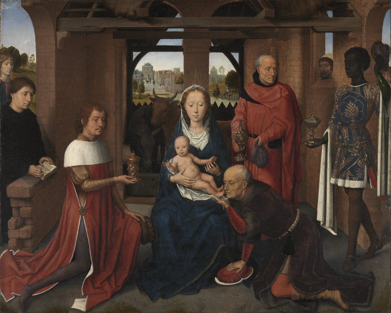 Panel central del Tríptico de Jan Floreins de Hans Memling