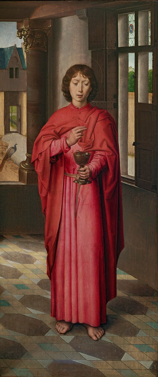 San Juan Evangelista, un panel del 