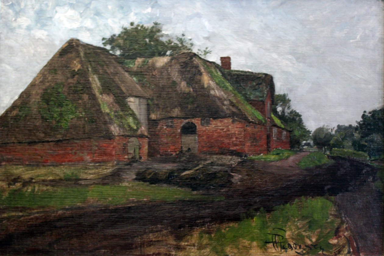 Casa vieja con estercolero de Hans Peter Feddersen