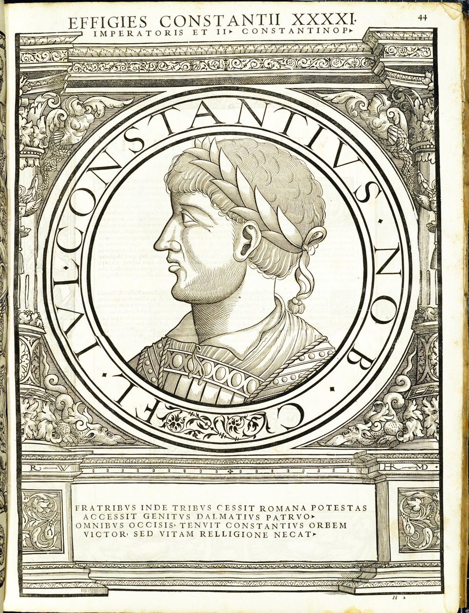 Constancio II, ilustración de 
