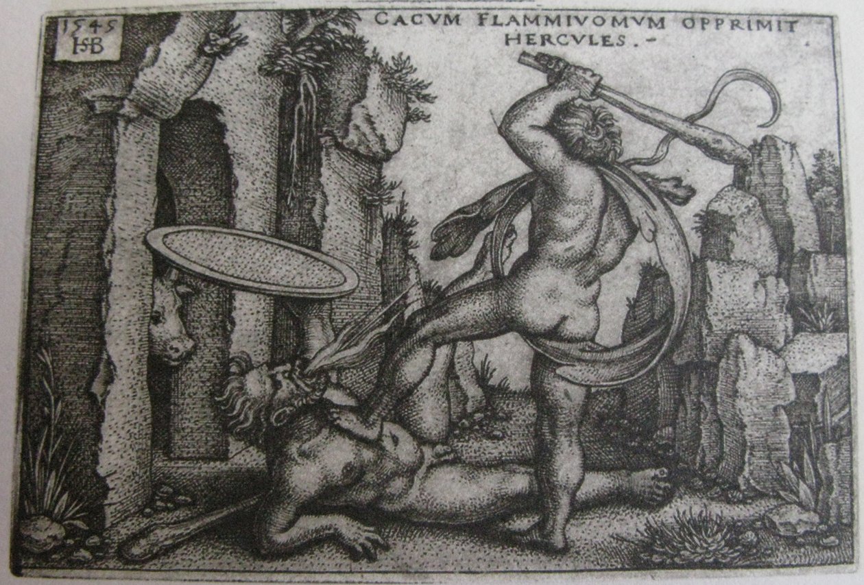 Hércules matando a Caco de Hans Sebald Beham