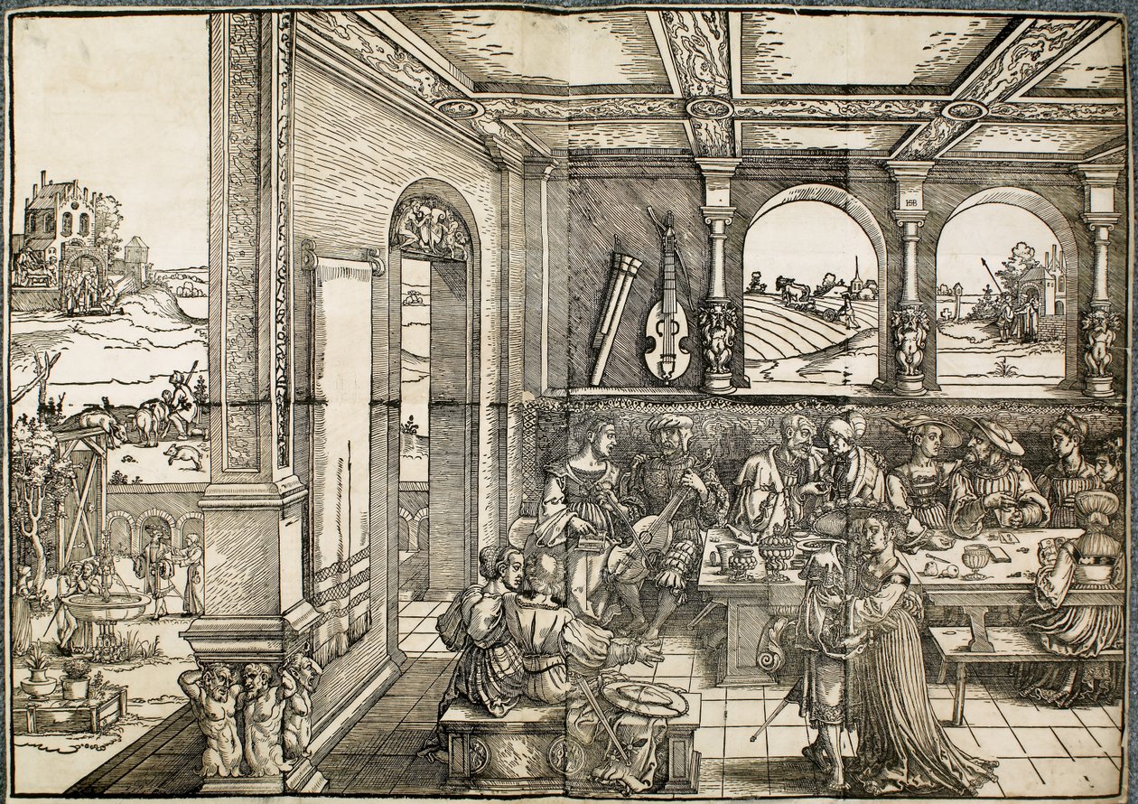 El hijo pródigo de Hans Sebald Beham