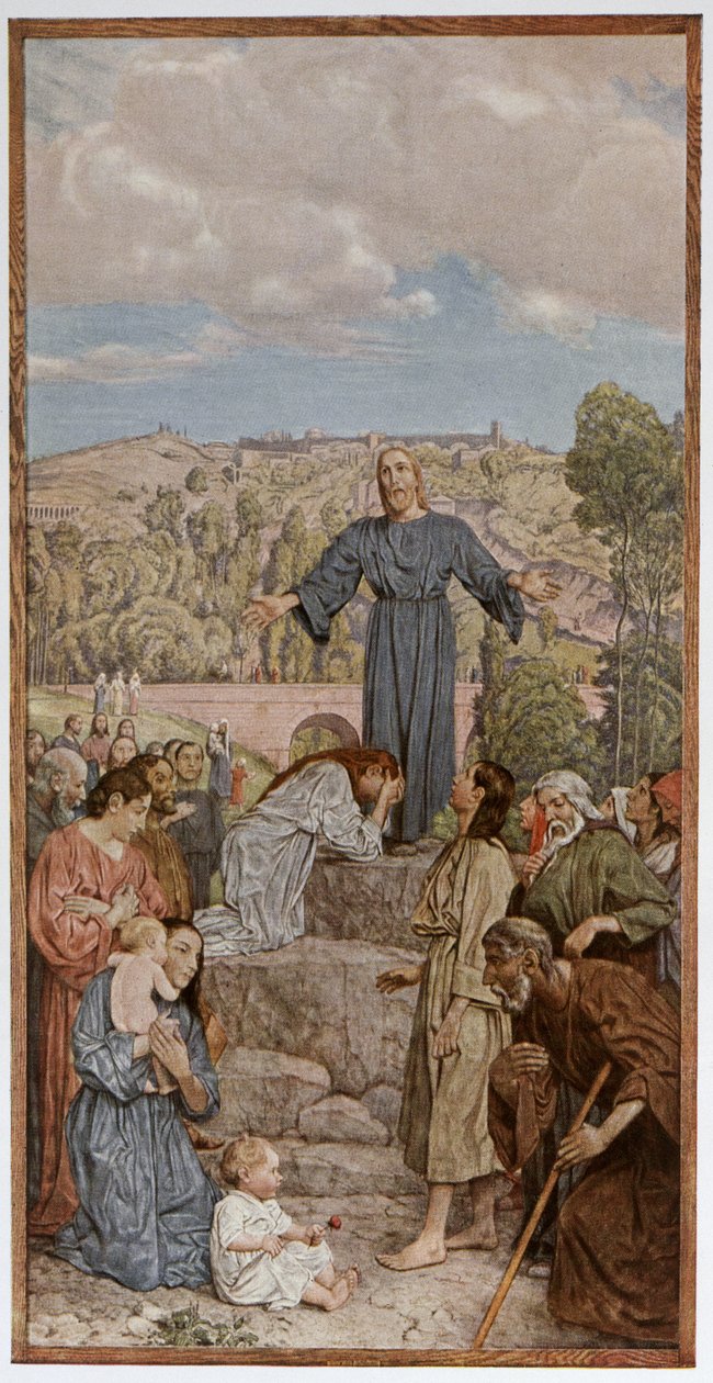 Cristo predicando, ilustración de 