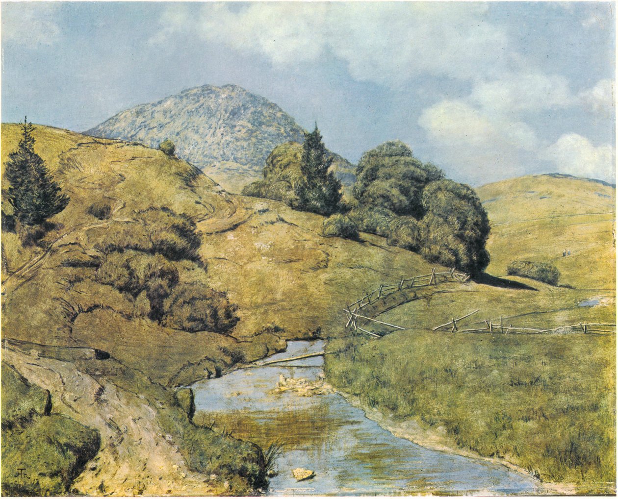 El Blössling cerca de Bernau de Hans Thoma