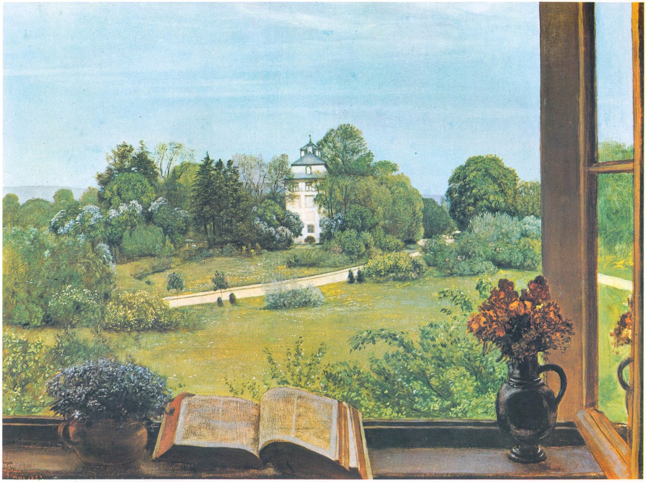 Die Öd, vista del parque Holzhausen en Frankfurt am Main de Hans Thoma