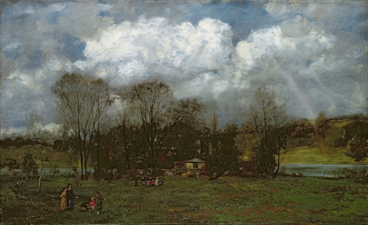Primavera temprana, c.1868 de Hans Thoma