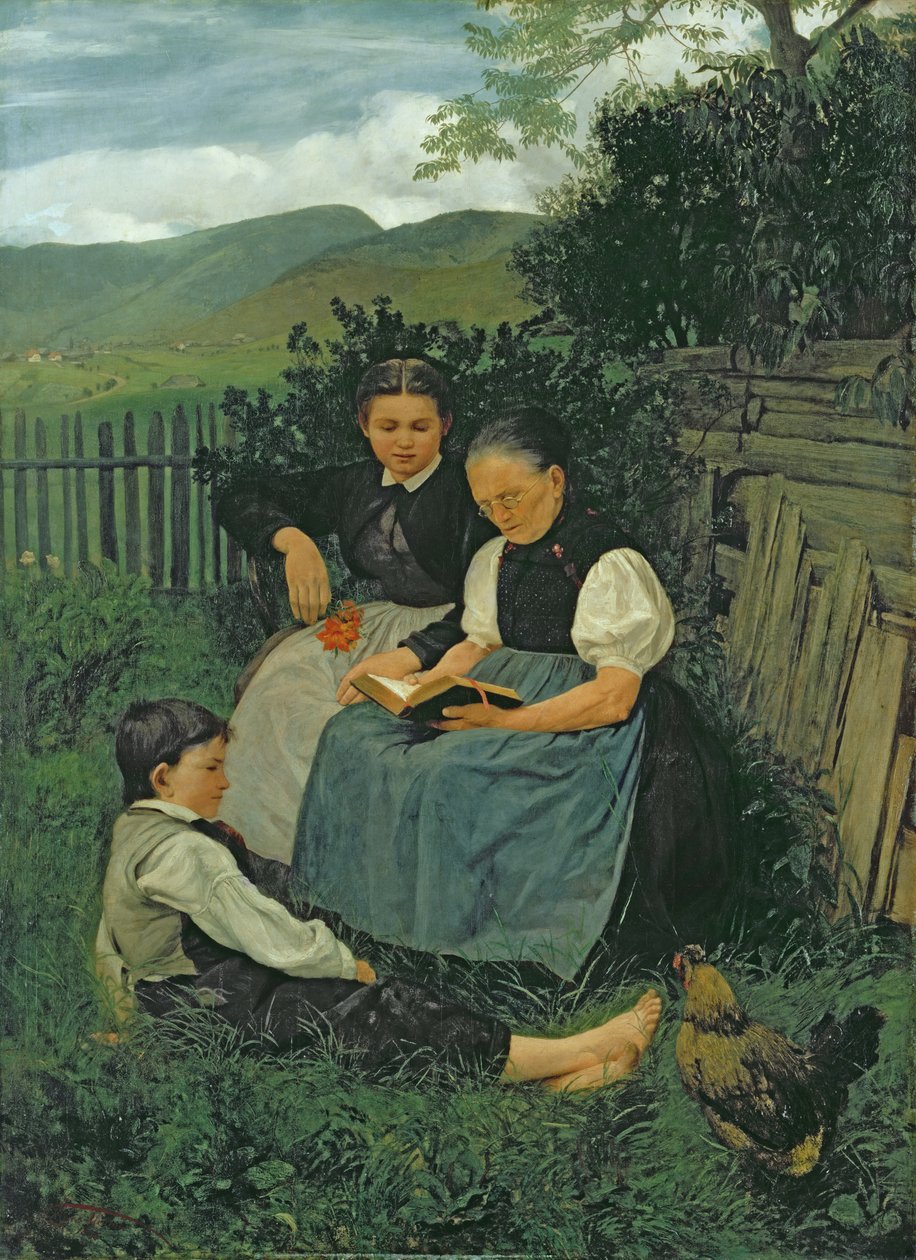 El fin del día, 1868 de Hans Thoma