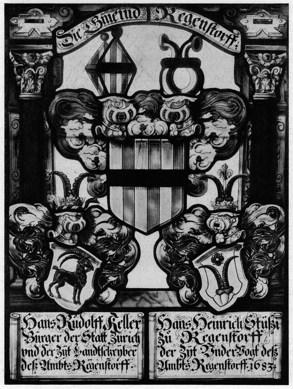 Vidriera heráldica de Hans Wilhelm Wolf