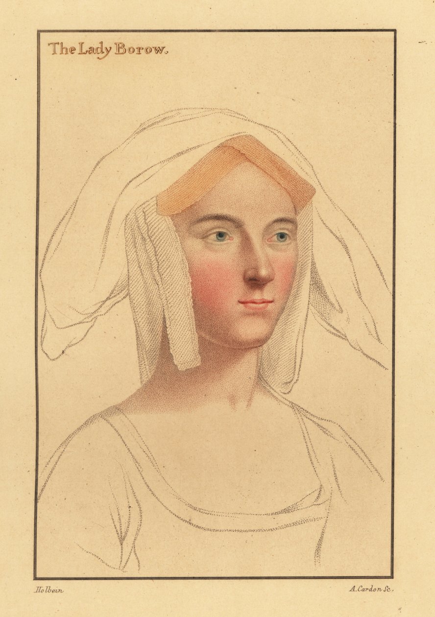 Alice London o Catherine Clifton o Catherine Parr.,1812 (grabado) de Hans (after) Holbein the Younger