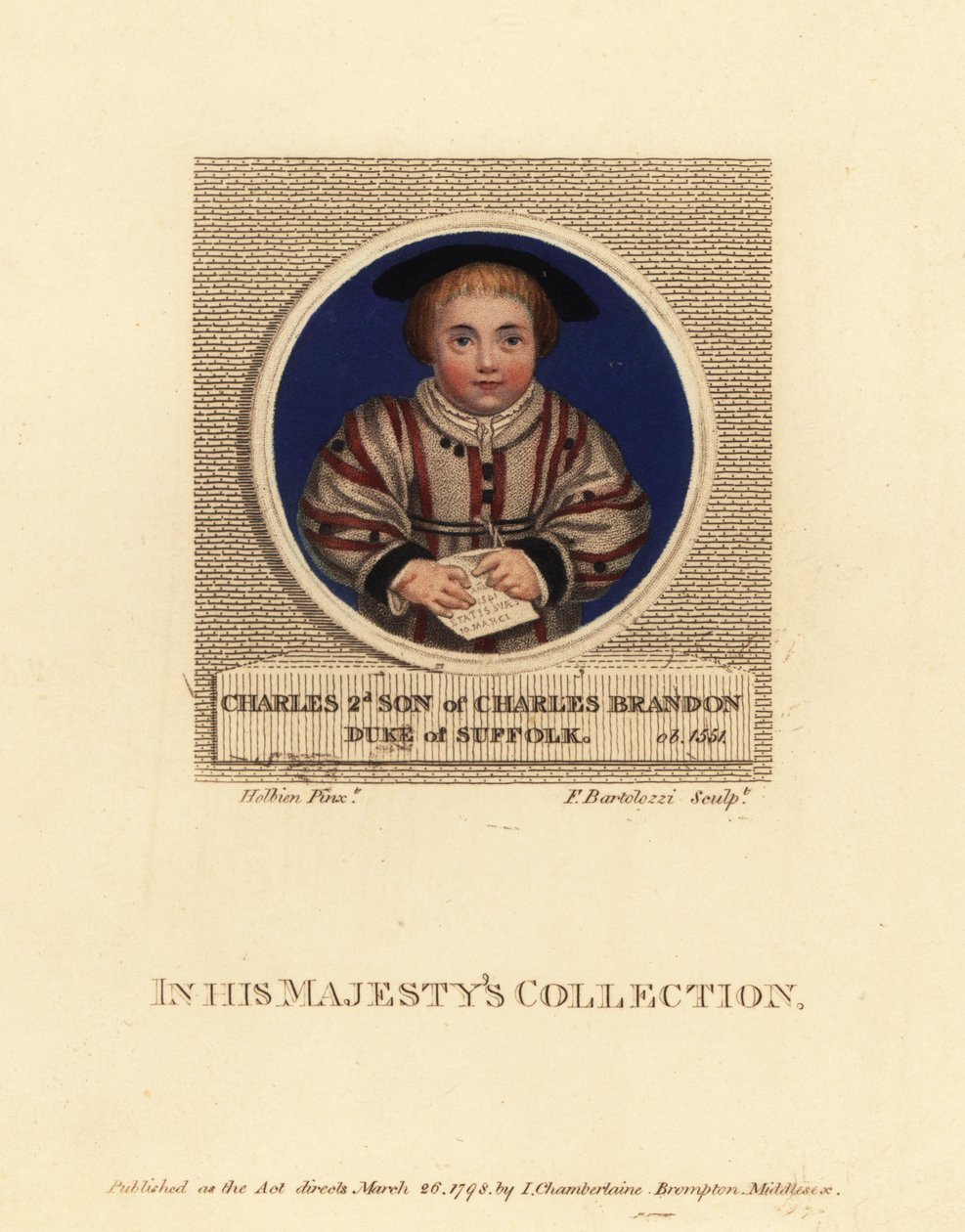 Charles Brandon, III Duque de Suffolk de Hans (after) Holbein the Younger