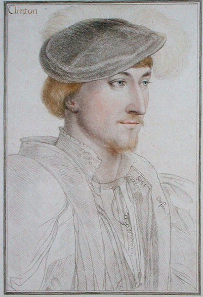 Lord Clinton (1512-85) 1er Conde de Lincoln, grabado por Francesco Bartolozzi (1793) de Hans (after) Holbein the Younger
