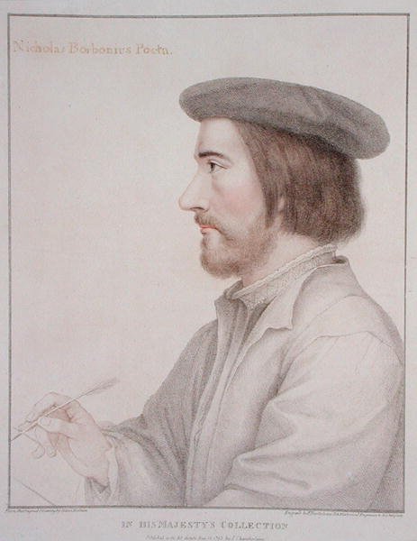 Nicolás Borbonius (1503-50) grabado por Francesco Bartolozzi (1727-1815) 1793 de Hans (after) Holbein the Younger