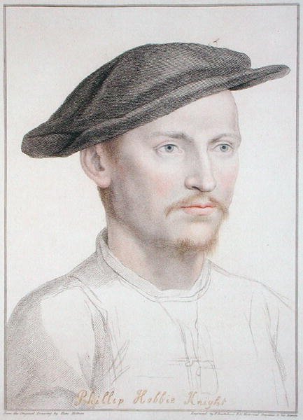 Philip Hobbie, grabado por Francesco Bartolozzi 1796 de Hans (after) Holbein the Younger