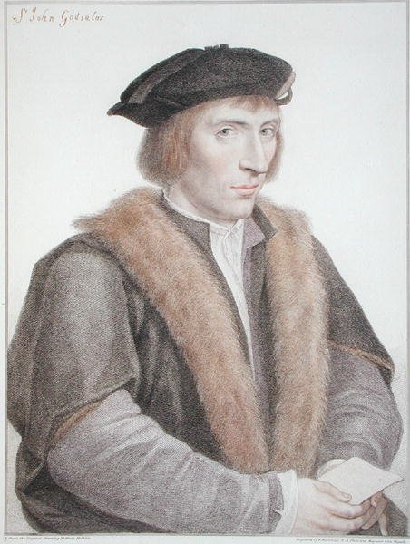Sir John Godsalve, grabado por Francesco Bartolozzi 1796 de Hans (after) Holbein the Younger