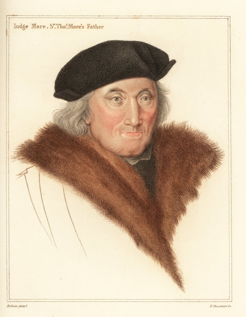 Sir John More, abogado y juez (1451-1533).,1812 (grabado) de Hans (after) Holbein the Younger