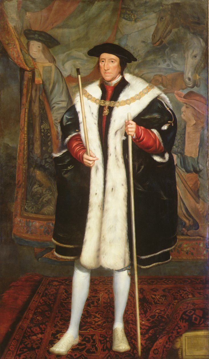Thomas Howard, tercer duque de Norfolk, con el collar de la liga (óleo sobre lienzo) de Hans (after) Holbein the Younger