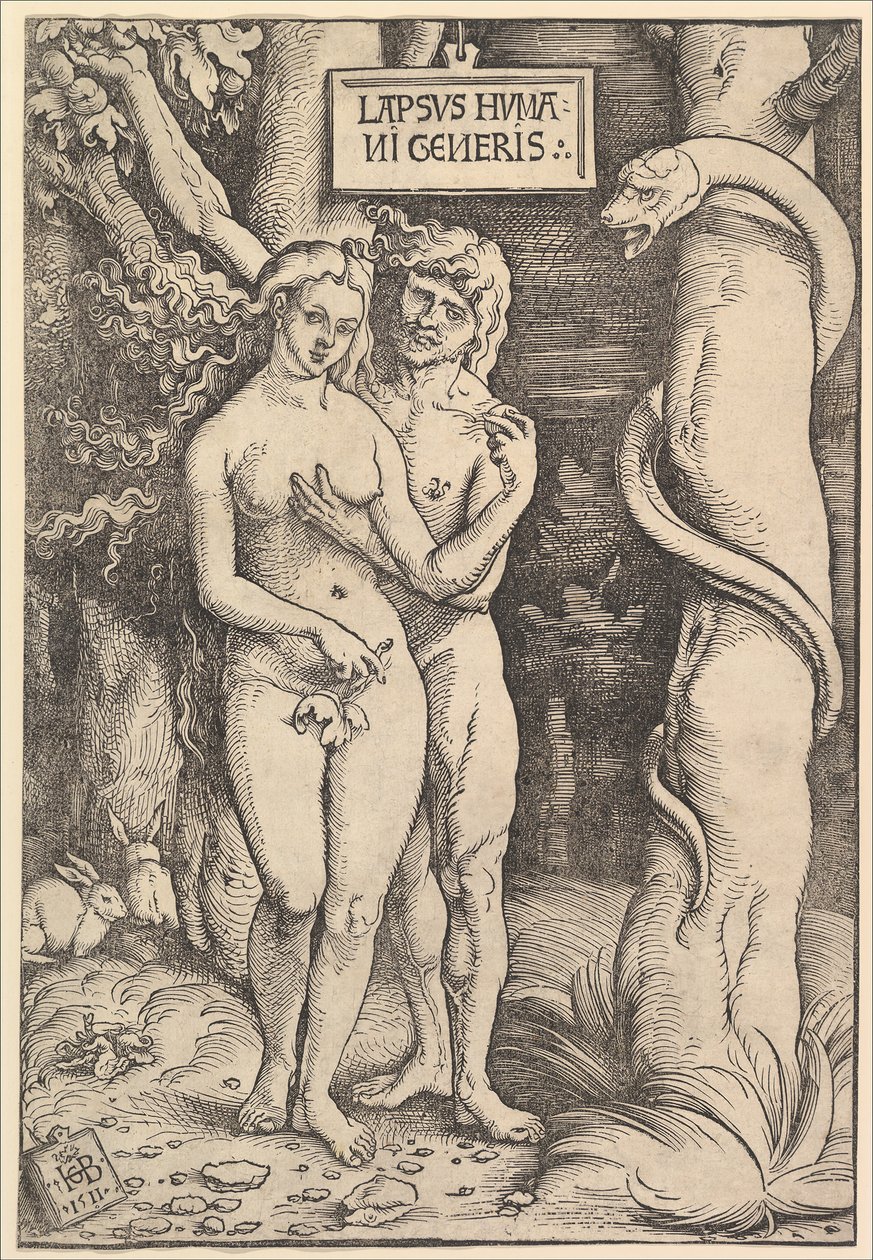 Adán y Eva de Hans Baldung
