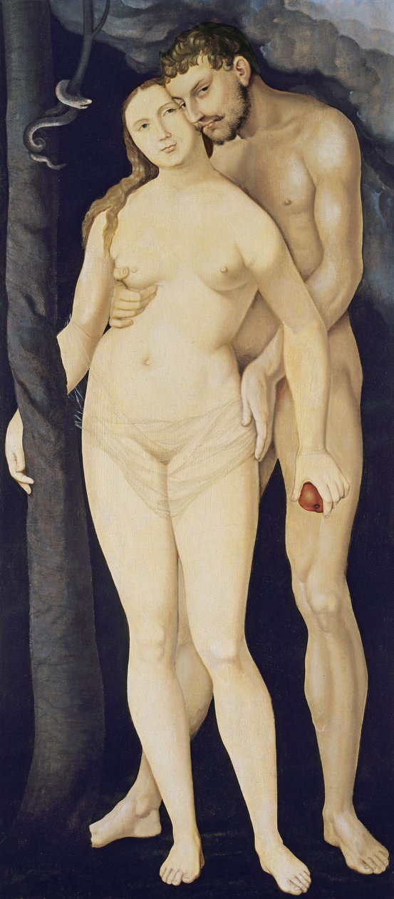 Adán y Eva, 1531 de Hans Baldung