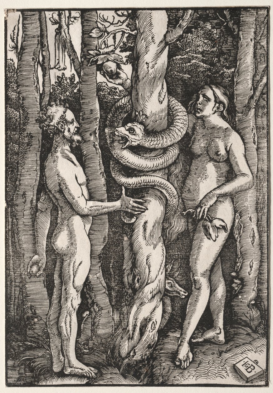 Adán y Eva, c. 1514 de Hans Baldung